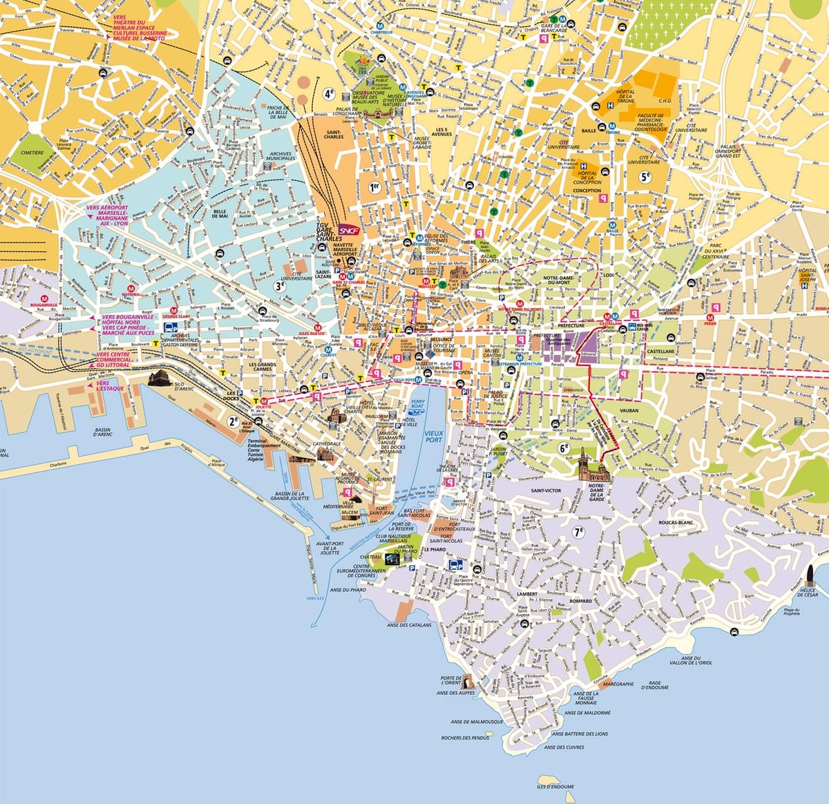 mapu Marseille záhrada
