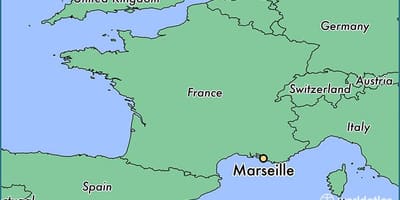 Zobraziť Marseille vo francúzsku mapu