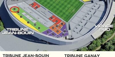 Stade velodrome sedenie mapu