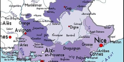 Mapu Marseille kraj