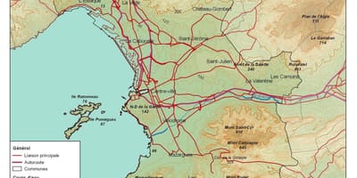 Topografické mapy Marseille